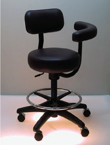 RT204 Assistant Stool with Ratchet, Tilt posture Control and Backrest